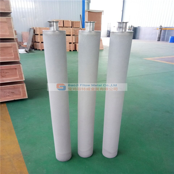 Sintered Stainless Steel microns porous filter media tube OD100